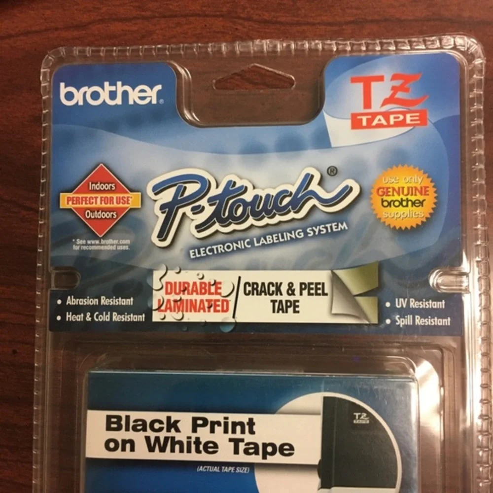 TZ Tape Brother P Touch 1/2' width Set of…
